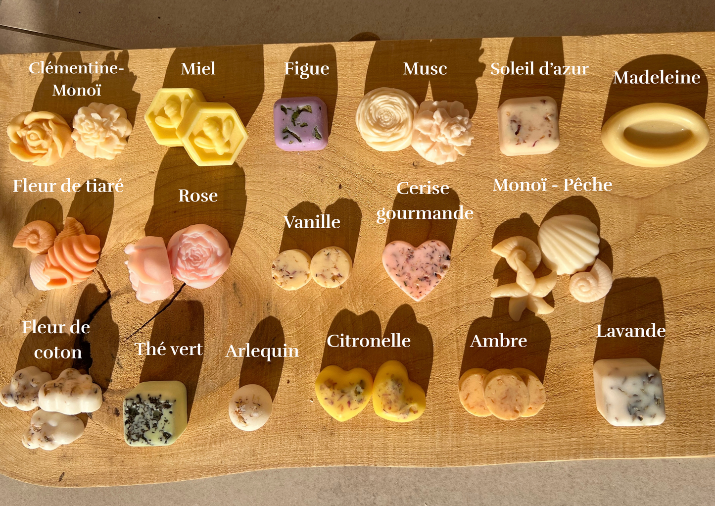 Fondants parfumés - 100 % naturel.